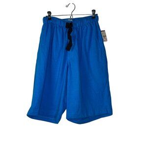 Vintage Union Bay River Short Elastic Waist Pockets Blue Long Small